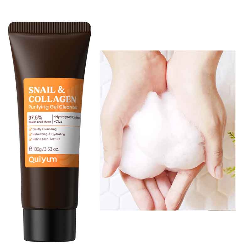 Snail Cream Gel - Schnecken-Kollagen Gesichtsreiniger Sanfte Reinigung gegen Schmutz