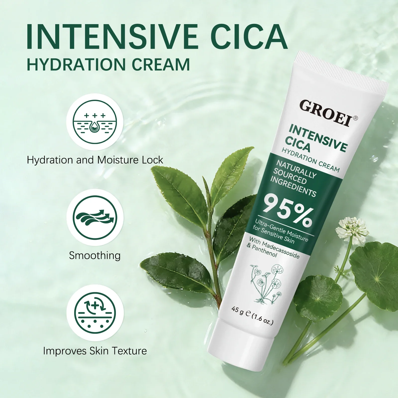 Skincare Glow Glowing - GROEI Schneegras Feuchtigkeitscreme 45g Nährende Gesichtslotion