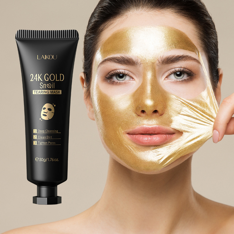 Snail Cream Gel - LAIKOU 24K Gold Sakura Peeling Gesichtsmaske