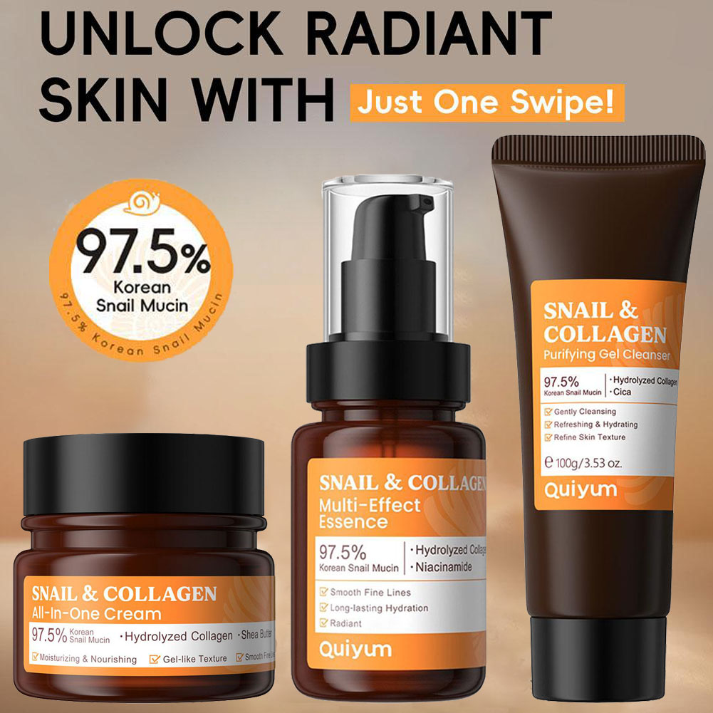 Snail Cream Gel - Schneckenschleim & Kollagen Multi-Effekt-Essenz Kollagen-Reinigungsgel Gesichtscreme