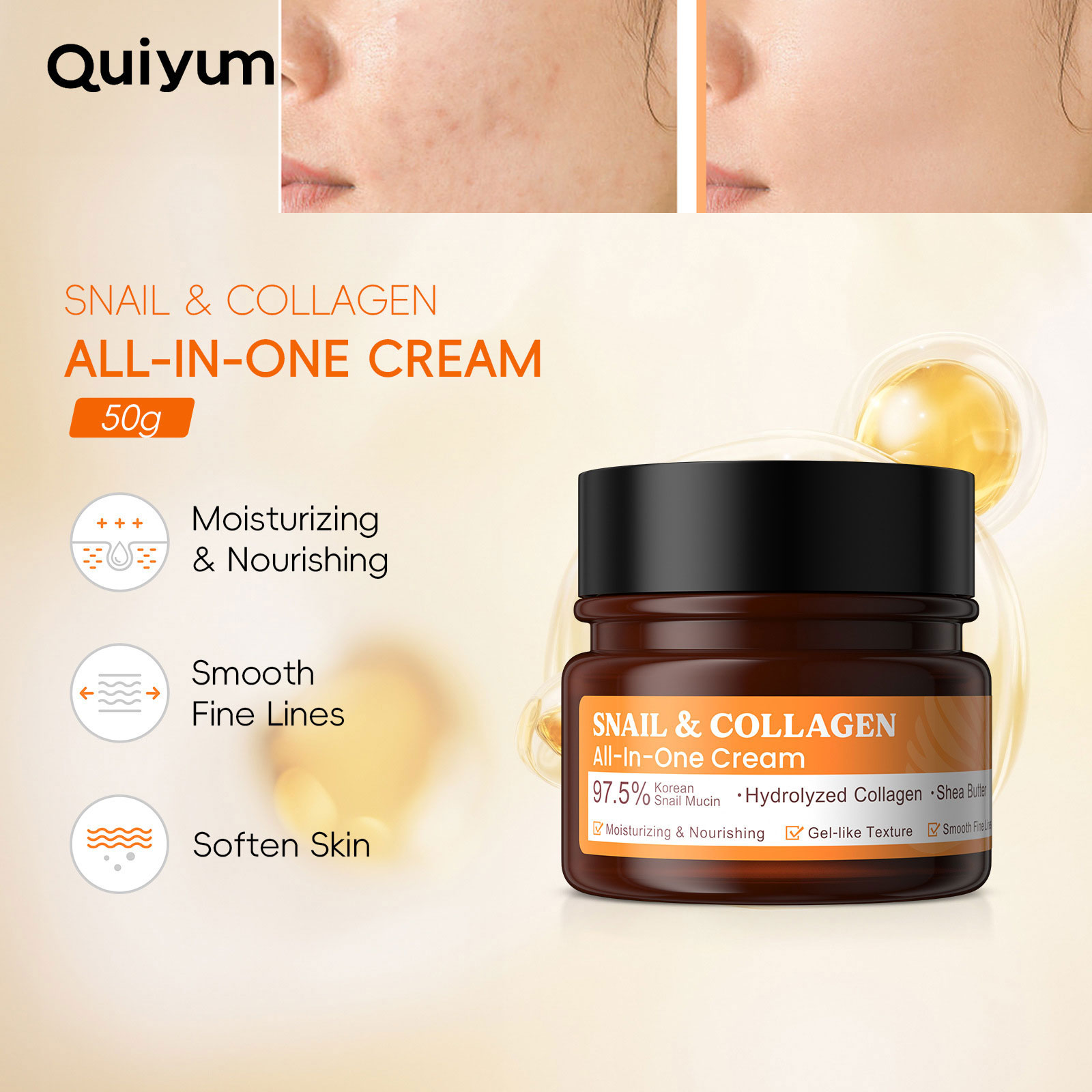 LAIKOU Schneckenkollagen-Gesic – Snail Cream Gel Bewertung und Preis