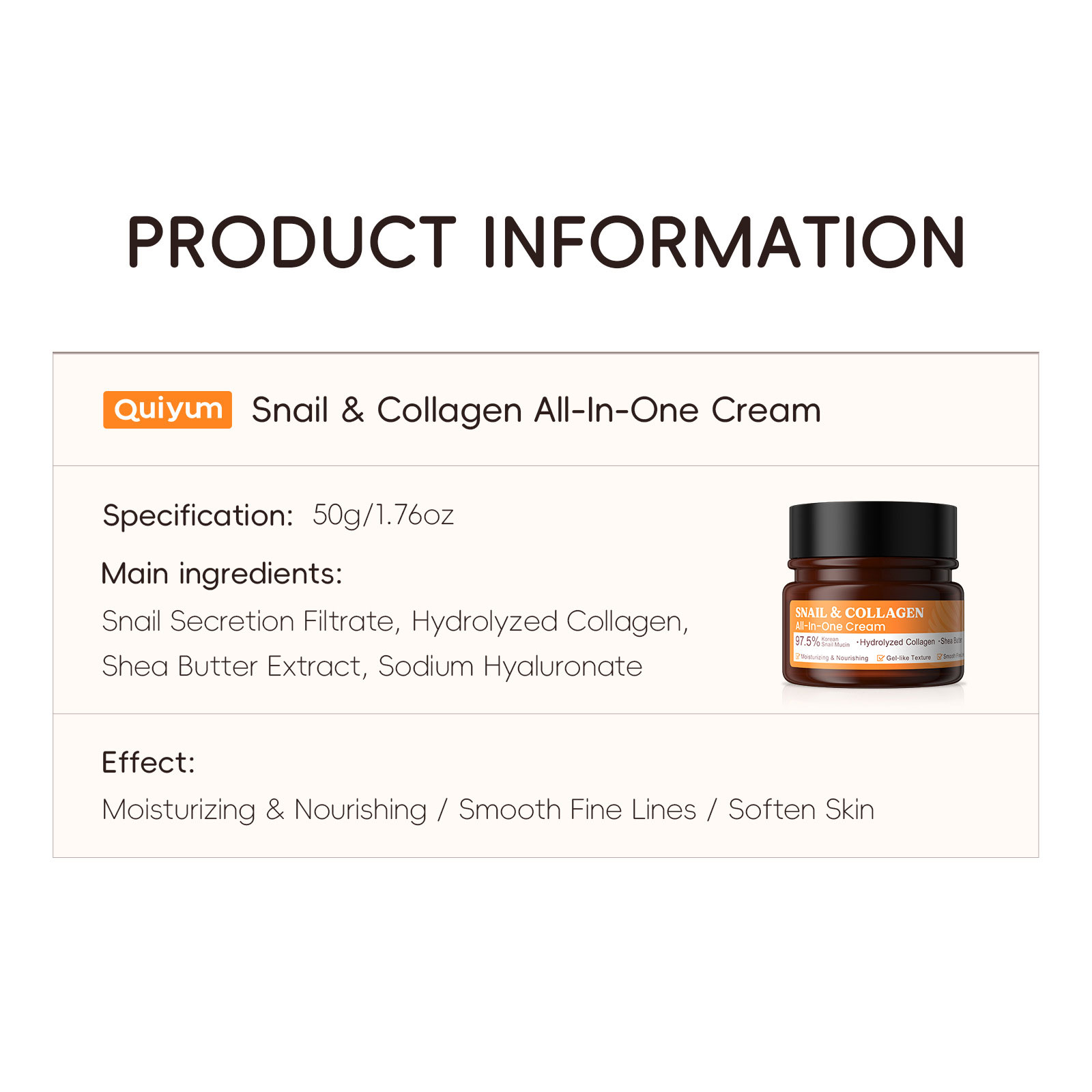 LAIKOU Schneckenkollagen-Gesic – Snail Cream Gel Bewertung und Preis