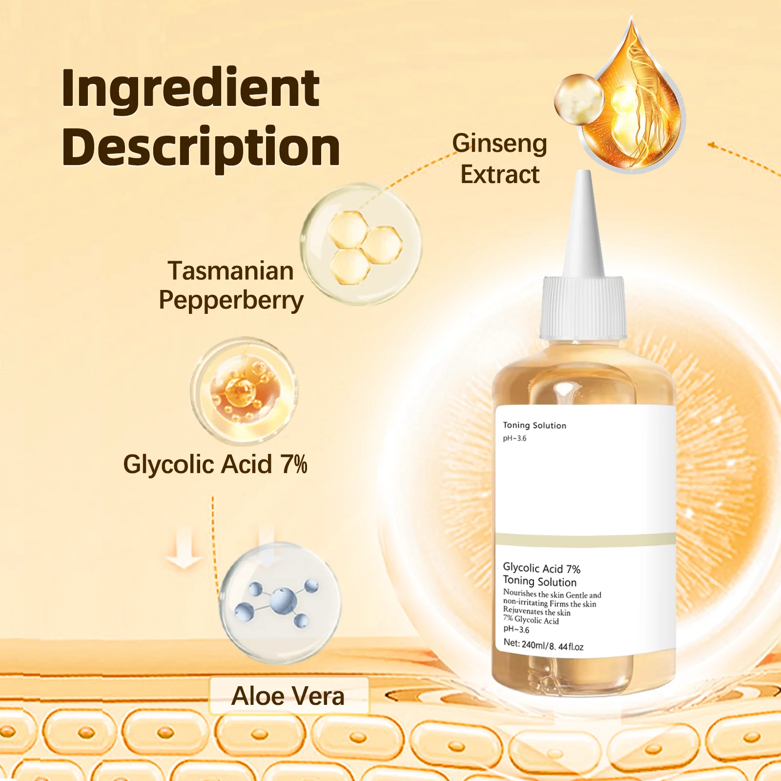 7% Glykolsäure-Toning-Lotion 2 – Lactic Acid Toner Bewertung und Preis