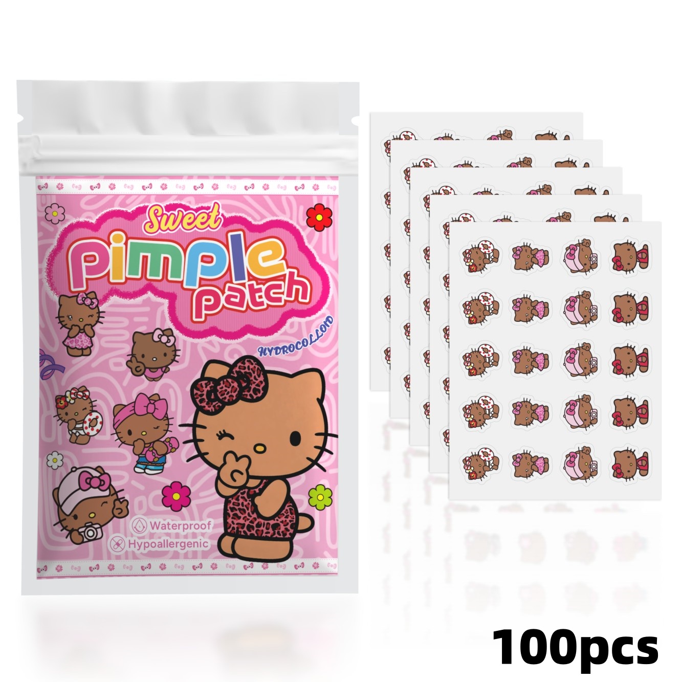 100 Stück Hello Kitty Akne-Pfl – Skincare The Originote Bewertung und Preis