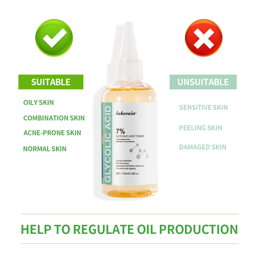 Glykol säure 7% Toning-Lösung  – Lactic Acid Toner Bewertung und Preis
