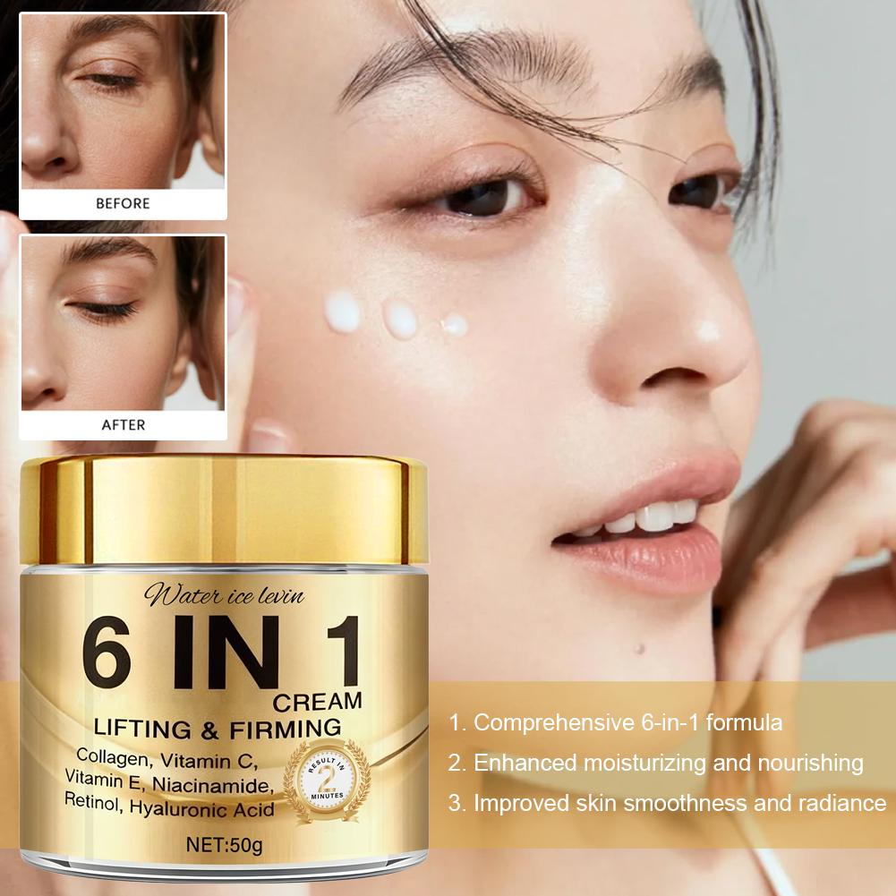6 IN 1 Kollagen-Gesichtscreme, – Skincare Retinol Bewertung und Preis