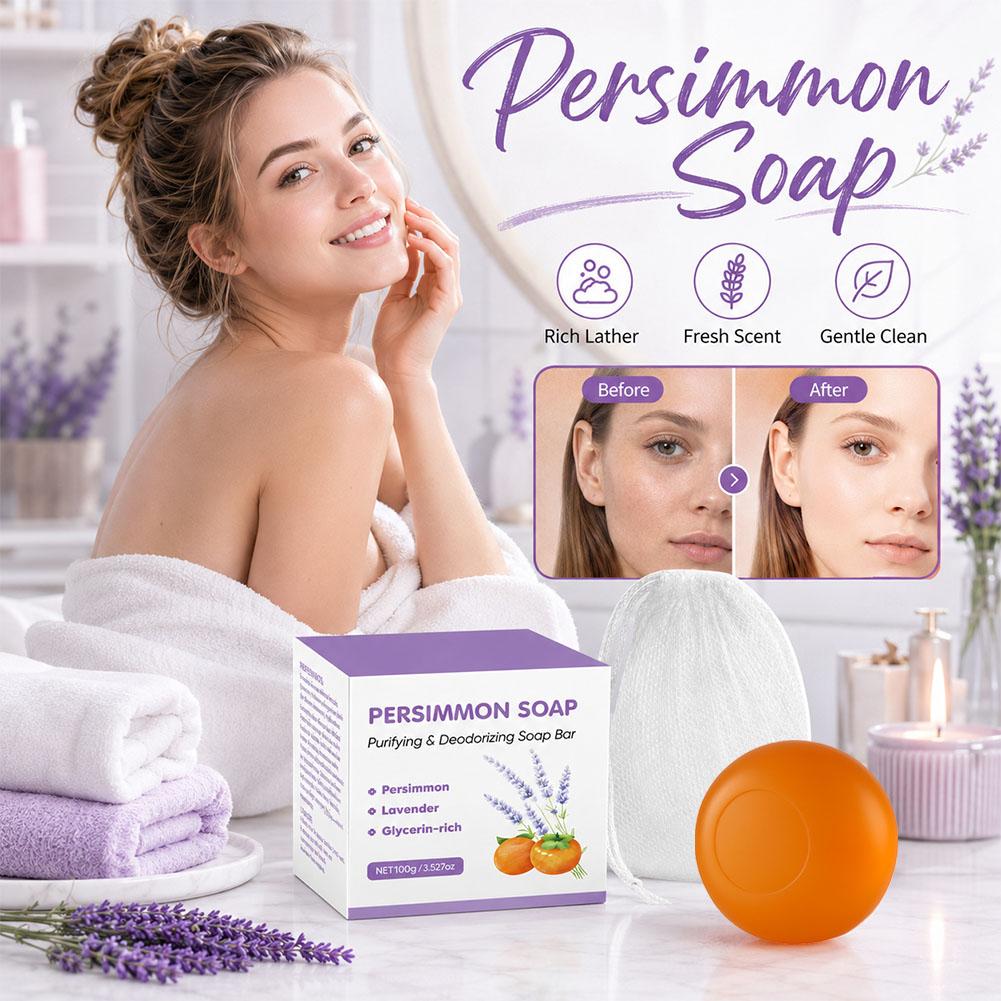 Persimmon-Lavendel-Seifenstück – Skincare Gentle Bewertung und Preis