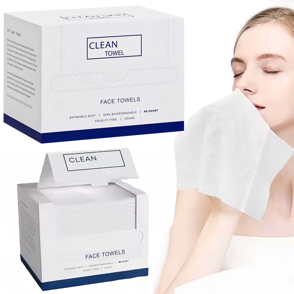 50 Stück/Box Einweg-Gesichtstü – Xl Skincare Bewertung und Preis