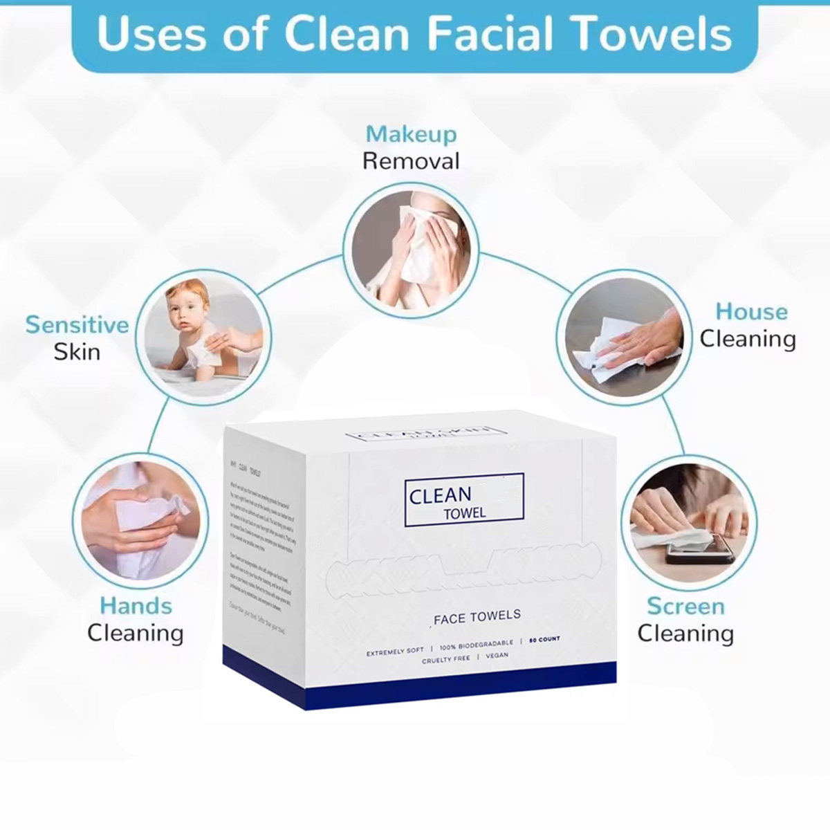50 Stück/Box Einweg-Gesichtstü – Xl Skincare Bewertung und Preis