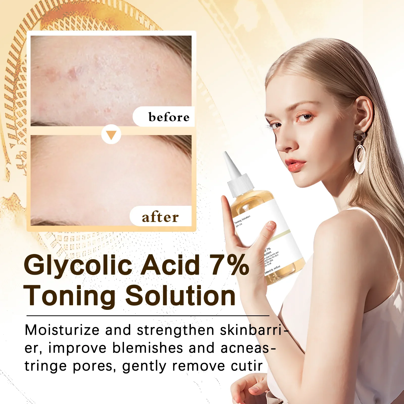 Glykolsäure, 7 % Prozent Tonis – Lactic Acid Toner Bewertung und Preis